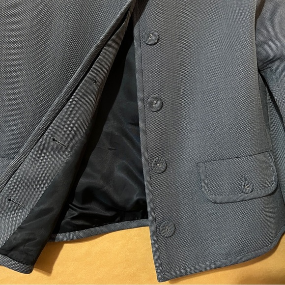 Proenza Schouler White Label Lucas Jacket in Wool Melange Denim Blazer Size 4 - Picture 8 of 11